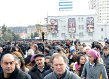 Azerbaijani public reveres memory of Khojaly genocide victims. Baku, Azerbaijan, Feb.26, 2015