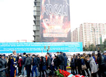 Azerbaijani public reveres memory of Khojaly genocide victims. Baku, Azerbaijan, Feb.26, 2015