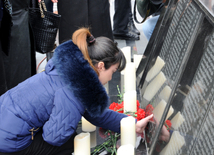 Azerbaijani public reveres memory of Khojaly genocide victims. Baku, Azerbaijan, Feb.26, 2015