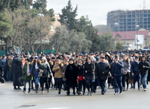 Azerbaijani public reveres memory of Khojaly genocide victims. Baku, Azerbaijan, Feb.26, 2015