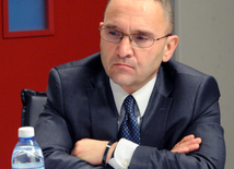 "Dəyirmi masa" iştirakçısı, Yaxın Şərq məsələləri üzrə ekspert Cahangir Araslı. Trend BİA, Bakı, Azərbaycan, 03 mart 2015 