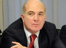 "Dəyirmi masa" iştirakçısı, Dini Qurumlarla İş üzrə Dövlət Komitəsinin şöbə müdiri Niyaz Yaqubov. Trend BİA, Bakı, Azərbaycan, 03 mart 2015 