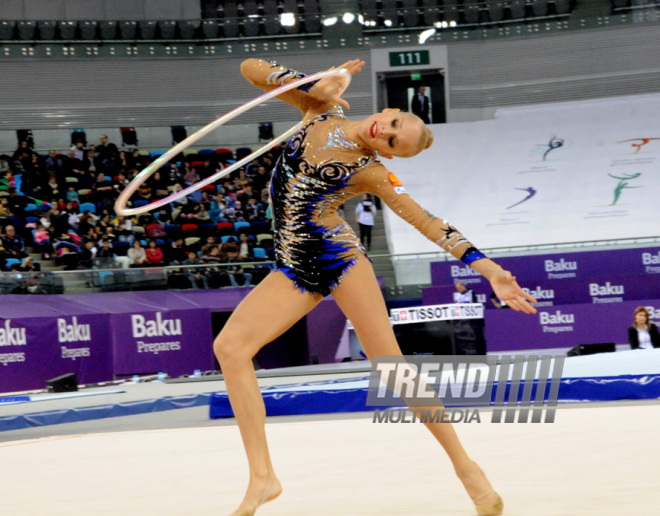 Gimnastikanın növləri üzrə birgə açıq Azərbaycan çempionatının ikinci günü. Bakı, Azərbaycan, 05 mart 2015