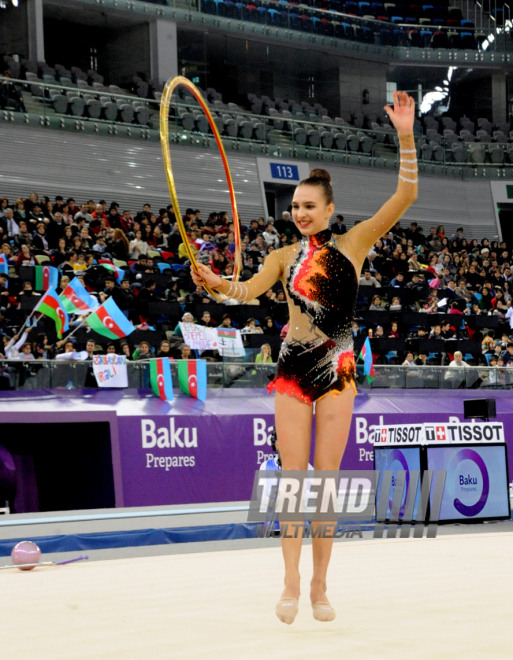 Gimnastikanın növləri üzrə birgə açıq Azərbaycan çempionatının ikinci günü. Bakı, Azərbaycan, 05 mart 2015