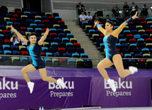 Gimnastikanın növləri üzrə birgə açıq Azərbaycan çempionatının ikinci günü. Bakı, Azərbaycan, 05 mart 2015