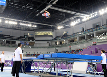 Gimnastikanın növləri üzrə birgə açıq Azərbaycan çempionatının ikinci günü. Bakı, Azərbaycan, 05 mart 2015