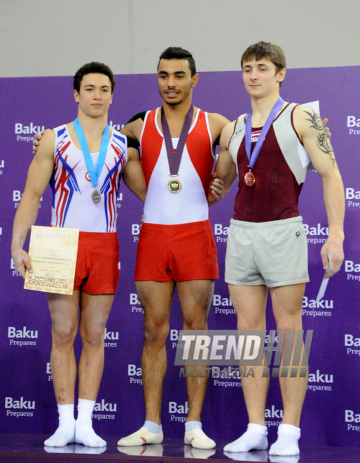 Azərbaycan gimnastları yeni qızıl medallar qazanıblar. Bakı, Azərbaycan, 06 mart 2015