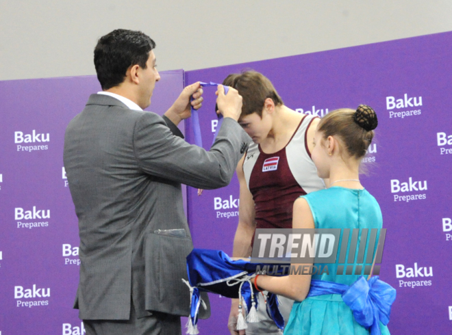 Azərbaycan gimnastları yeni qızıl medallar qazanıblar. Bakı, Azərbaycan, 06 mart 2015