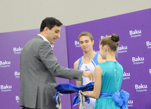 Azərbaycan gimnastları yeni qızıl medallar qazanıblar. Bakı, Azərbaycan, 06 mart 2015