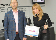 Day.Az media company awards winners with "People's Choice" premium. Baku, Azerbaijan, March 2015