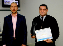 Day.Az media company awards winners with "People's Choice" premium. Baku, Azerbaijan, March 2015