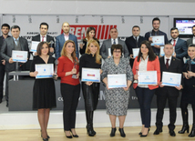 Day.Az media company awards winners with "People's Choice" premium. Baku, Azerbaijan, March 2015