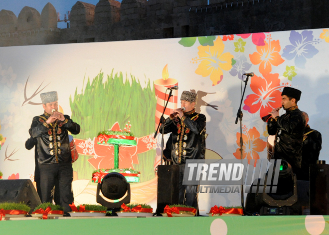 Azerbaijan celebrates Last Tuesday before Novruz. Baku, Azerbaijan, March 17, 2015