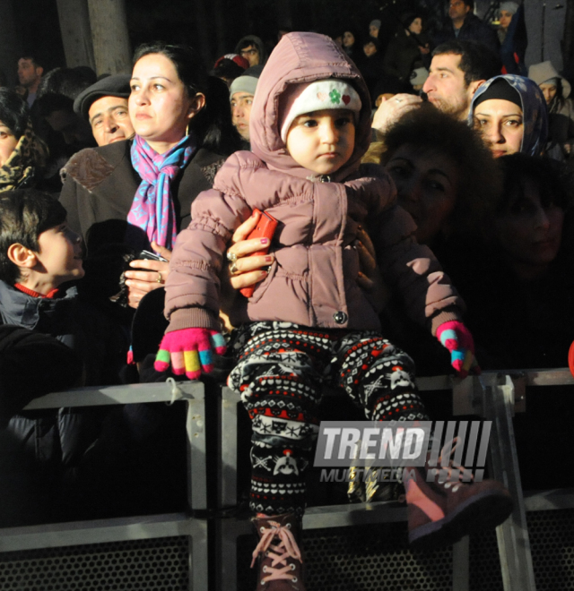 Azerbaijan celebrates Last Tuesday before Novruz. Baku, Azerbaijan, March 17, 2015