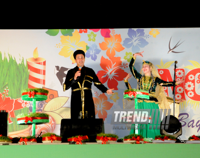 Azerbaijan celebrates Last Tuesday before Novruz. Baku, Azerbaijan, March 17, 2015