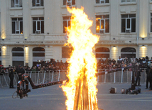 Azerbaijan celebrates Last Tuesday before Novruz. Baku, Azerbaijan, March 17, 2015