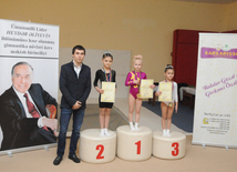 Bakı Gimnastika Məktəbində batutda tullanma üzrə ilk yarışlar. Azərbaycan, 16 mart 2015