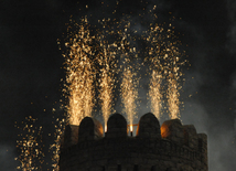 Azerbaijan celebrates Last Tuesday before Novruz. Baku, Azerbaijan, March 17, 2015