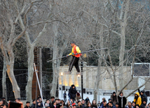 Azerbaijan celebrates Last Tuesday before Novruz. Baku, Azerbaijan, March 17, 2015