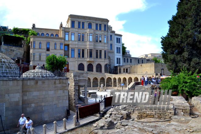 İçəri Şəhərdə gəzinti. Bakı, Azərbaycan, 01 may 2015