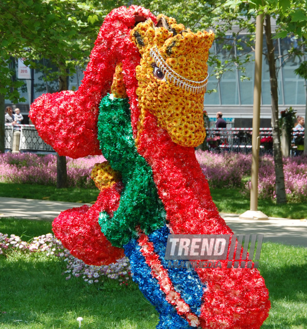 Baku hosts Flower Festival. Azerbaijan, May 10, 2015