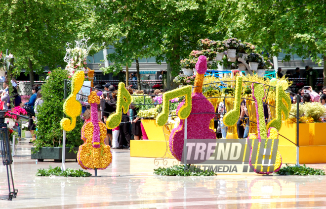 Baku hosts Flower Festival. Azerbaijan, May 10, 2015