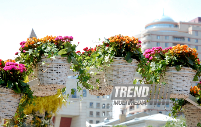 Baku hosts Flower Festival. Azerbaijan, May 10, 2015