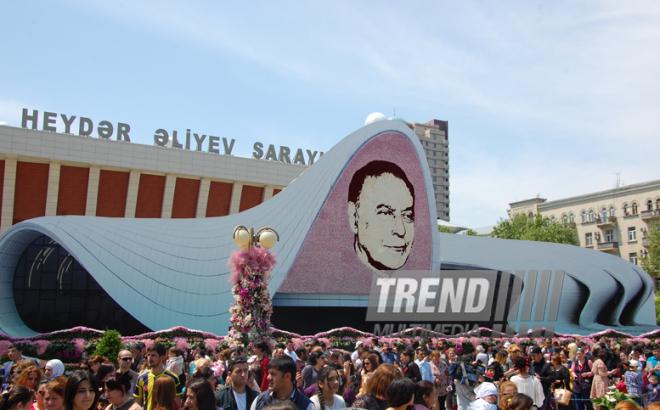 Baku hosts Flower Festival. Azerbaijan, May 10, 2015