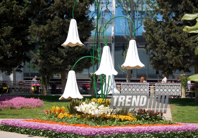 Baku hosts Flower Festival. Azerbaijan, May 10, 2015