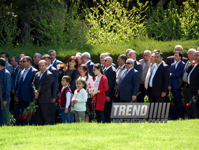 Azerbaijan’s public marks 92nd anniversary of birth of national leader Heydar Aliyev. Baku, Azerbaijan, May 10, 2015

