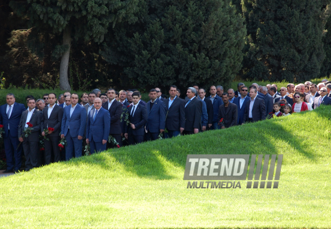 Azerbaijan’s public marks 92nd anniversary of birth of national leader Heydar Aliyev. Baku, Azerbaijan, May 10, 2015

