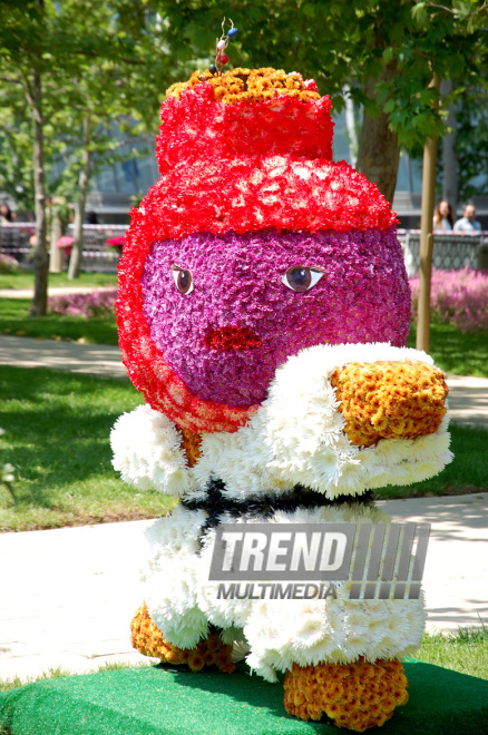 Baku hosts Flower Festival. Azerbaijan, May 10, 2015