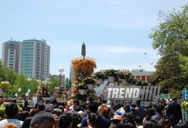 Baku hosts Flower Festival. Azerbaijan, May 10, 2015