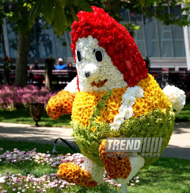 Baku hosts Flower Festival. Azerbaijan, May 10, 2015