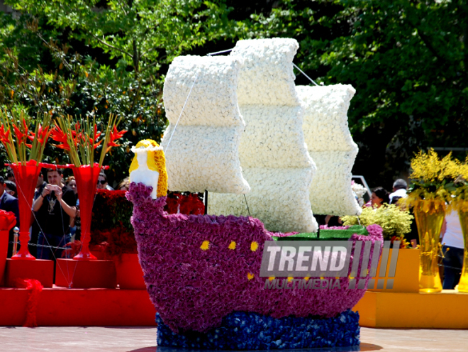 Baku hosts Flower Festival. Azerbaijan, May 10, 2015