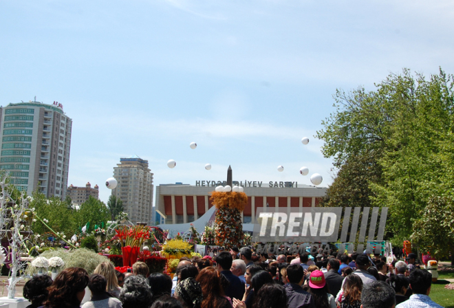 Baku hosts Flower Festival. Azerbaijan, May 10, 2015