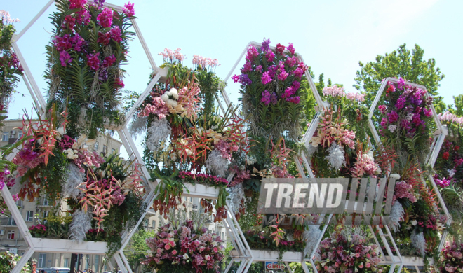 Baku hosts Flower Festival. Azerbaijan, May 10, 2015