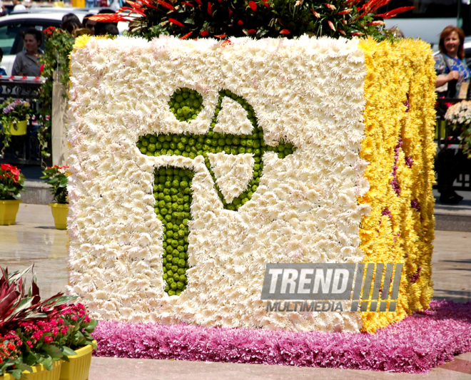 Baku hosts Flower Festival. Azerbaijan, May 10, 2015