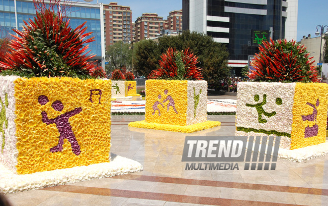 Baku hosts Flower Festival. Azerbaijan, May 10, 2015