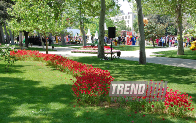 Baku hosts Flower Festival. Azerbaijan, May 10, 2015