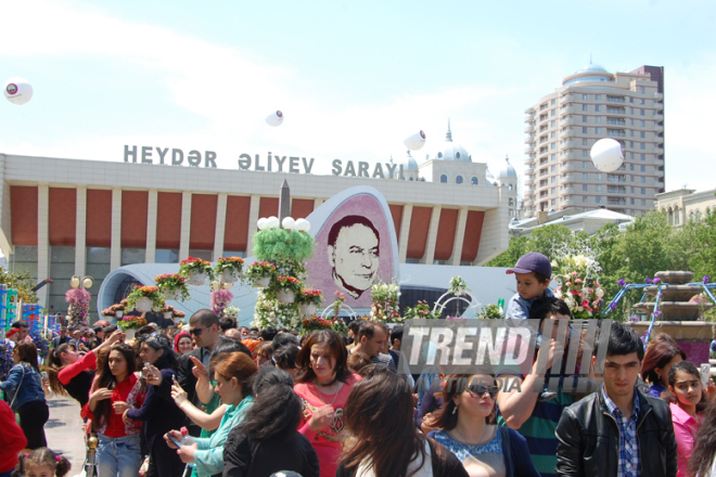 Baku hosts Flower Festival. Azerbaijan, May 10, 2015