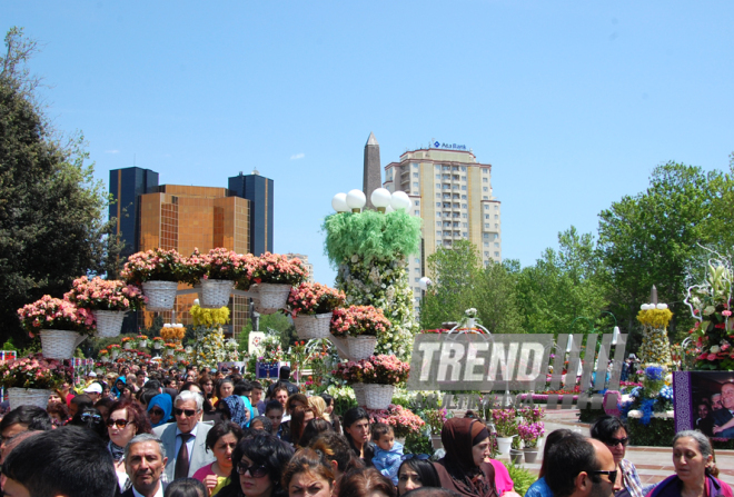 Baku hosts Flower Festival. Azerbaijan, May 10, 2015