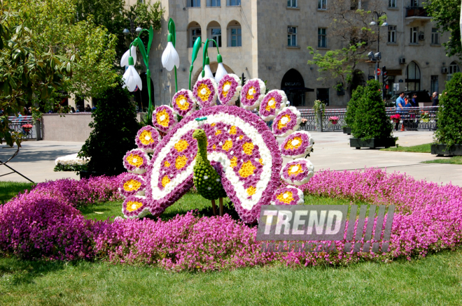 Baku hosts Flower Festival. Azerbaijan, May 10, 2015