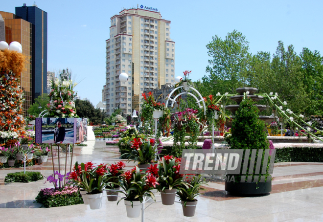 Baku hosts Flower Festival. Azerbaijan, May 10, 2015