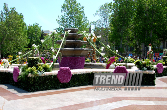 Baku hosts Flower Festival. Azerbaijan, May 10, 2015