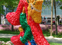 Baku hosts Flower Festival. Azerbaijan, May 10, 2015