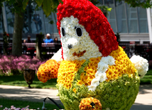 Baku hosts Flower Festival. Azerbaijan, May 10, 2015