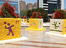 Baku hosts Flower Festival. Azerbaijan, May 10, 2015