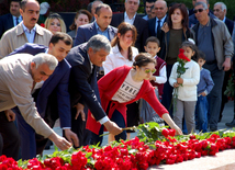 Azerbaijan’s public marks 92nd anniversary of birth of national leader Heydar Aliyev. Baku, Azerbaijan, May 10, 2015