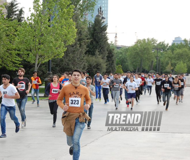 Birinci Avropa Oyunları ilə bağlı yürüş. Bakı, Azərbaycan, 11 may 2015